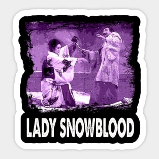 Revenge in Red Lady Characters Command Attention on Movie Apparel Sticker